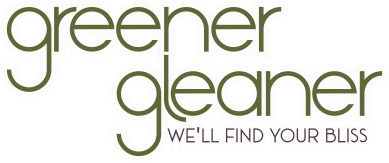 Logo treatment: Greener Gleaner (tag line: we'll find your bliss)